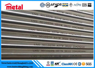 25mm * 2mm * 2500mm Dikişsiz Nikel Alaşımlı Çelik Boru UNS NO10276 ASTM B622