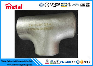 Süper Dubleks Paslanmaz Çelik Bağlantı Parçaları AL-6XN UNS N08367 Gümüş Tee ANSI B16.9