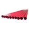 Kırmızı Plastik Kaplı Kompozit Çelik Boru ASTM A106 Karbon Çelik Kalın Duvar Boruları