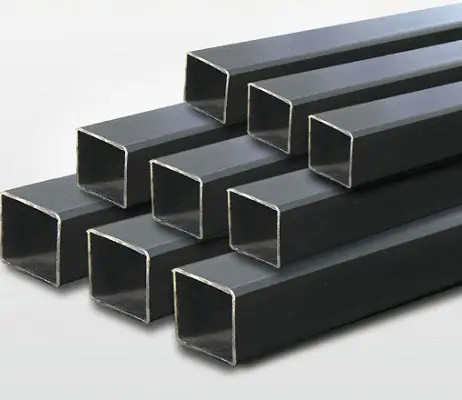 Galvanizli Çelik Boru ASTM A500 Standart Kaynaklı Siyah Toz Boyalı Kare Çelik Borular