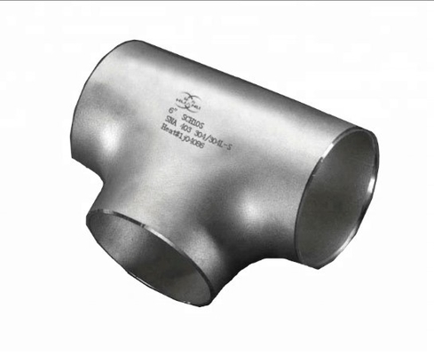 Eşit Tee Süper Dubleks Paslanmaz Çelik Boru Ek Parçaları A182 GR.F53 ASME B16.9