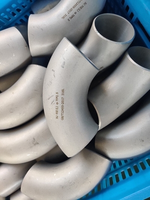 Paslanmaz Çelik Boru Ek Parçaları 90 Derece LR BW Dirsek OD 3 "SCH40S A403 Gr.321 Ek Parçaları