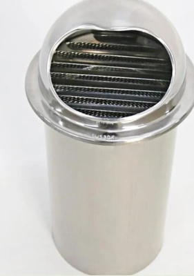 Paslanmaz Çelik Havalandırma Egzoz Izgarası Suya Dayanıklı Havalandırma Kapağı 4" 60MM 304 Paslanmaz Çelik