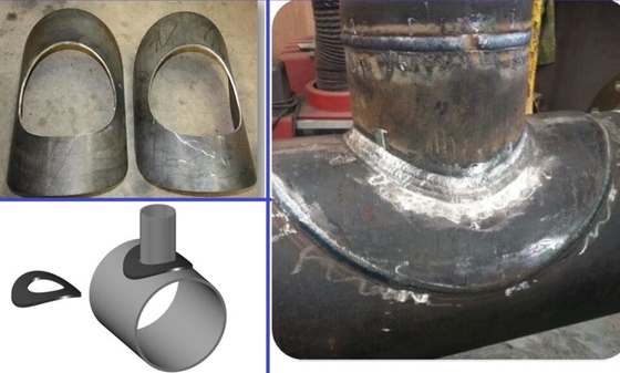 Karbon Çelik Boru Ek Parçaları Boru dalı Takviye Pedi 90 STD-SCH20 ASTM A516 Gr. 70 50"x12"