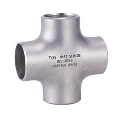 Süper Dubleks Paslanmaz Çelik Boru Ek Parçaları BW Çapraz Tee UNS S32750 ASME B16.9 SCH10