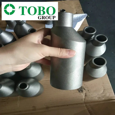 Titanyum Alaşımlı Çelik Boru Ek Parçaları ASTM B363 Ti Gr7 2 '' x 1 '' SCH10S x SCH40S Titanyum Alaşımlı Kalıp Nipeli