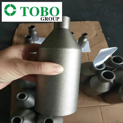 Titanyum Alaşımlı Çelik Boru Ek Parçaları ASTM B363 Ti Gr7 2 '' x 1 '' SCH10S x SCH40S Titanyum Alaşımlı Kalıp Nipeli