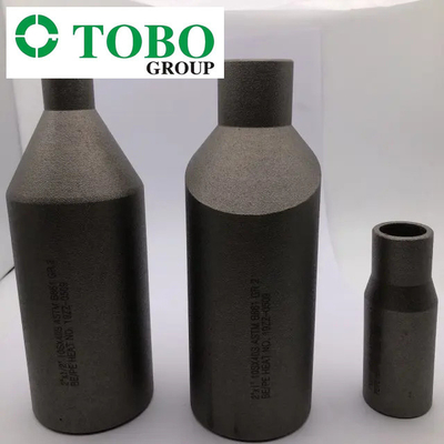 Titanyum Alaşımlı Çelik Boru Ek Parçaları ASTM B363 Ti Gr7 2 '' x 1 '' SCH10S x SCH40S Titanyum Alaşımlı Kalıp Nipeli