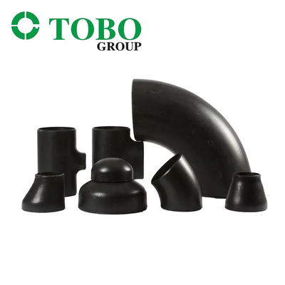 TOBO A234 Alaşımlı Çelik Boru Ek Parçaları 90 Derece Dirsek Dikişsiz Karbon Çelik Dirsek