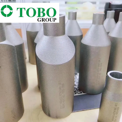 Dövme Boru Ek Parçaları Titanyum Alaşımlı Çelik ASTM B861 GR2 2'' x 1'' SCH10S x SCH40S Titanyum Alaşımlı Kalıp Nipeli
