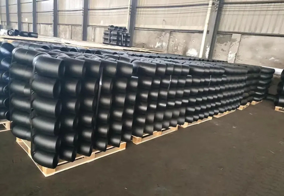 ASTM A234 WP5 Alaşımlı Çelik Boru Ek Parçaları Dikişsiz 90 Derece LR DN120 Sch160 Siyah Dirsek