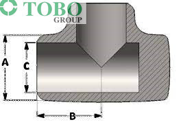 TOBO Yüksek Kaliteli Yastık Te - 4" Sch XH A/SA234 WPB Dikişsiz