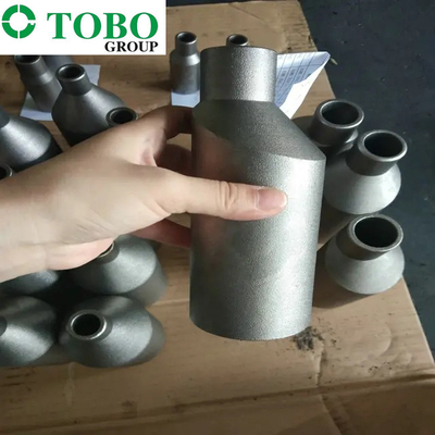 Titanyum Alaşımlı Çelik Boru Ek Parçaları ASTM B363 Ti Gr7 2 '' x 1 '' SCH10S x SCH40S Titanyum Alaşımlı Kalıp Nipeli