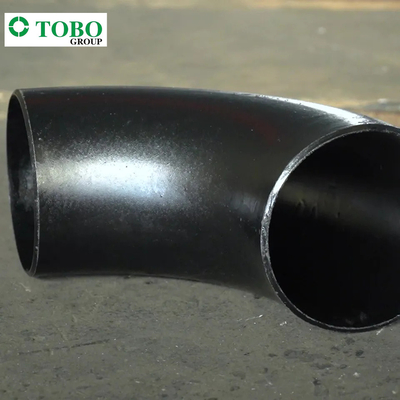 TOBO Gümrüklü Boyut A234 WP5 Alaşımlı Çelik Boru Ek Parçaları / 90 Derece Kaynaklı Dirsek