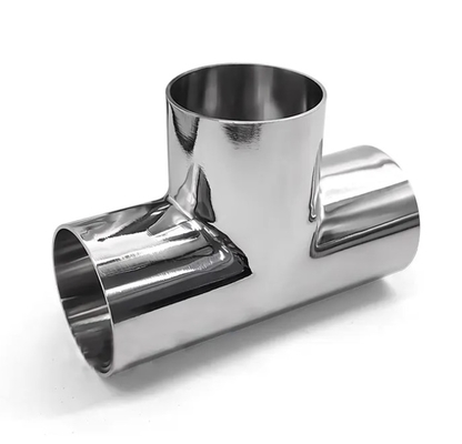 Paslanmaz çelik 304 Tee 3 yollu boru armatürleri BW ASME B16.9 SMLS 4 &quot;SCH40S armatürleri