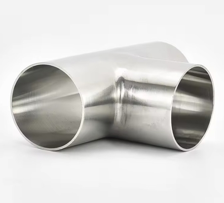 Paslanmaz çelik 304 Tee 3 yollu boru armatürleri BW ASME B16.9 SMLS 4 &quot;SCH40S armatürleri