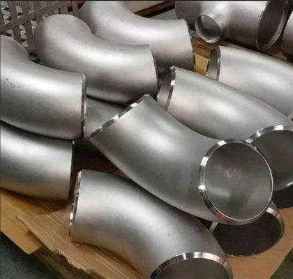 Metal Nikel Alaşım Inconel 600 Yüksek Kalite 45 Derece Dirseği Kıç Kaynakları ASME B16.9 Özel Boyut