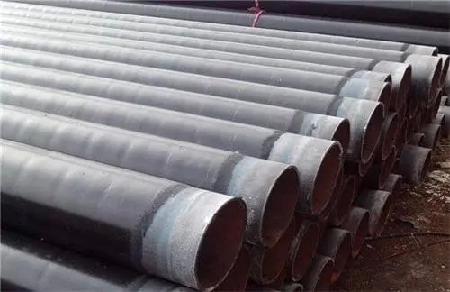 Fabrika fiyatı 8 metre uzunluğundaki siyah kompozit galvanizli elektrik iletkenliği PE kaplı çelik boru Çin'de