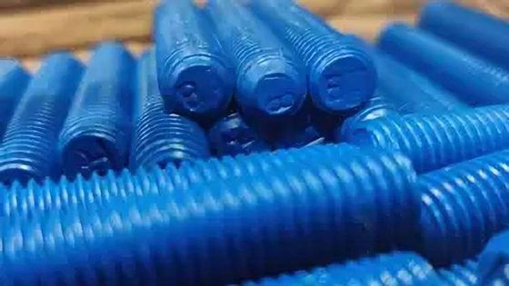 ASTM A453 Mekanik 7/8 &quot;Din975 Dişli Saplama Cıvata Vidası Siyah-Kalın Dişli galvanizli