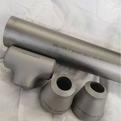 Konsantrik Redüktör SMLS Boru Ek Parçaları SB366 UNS N06022 C22 SCH160 Boyut 3"X 2"