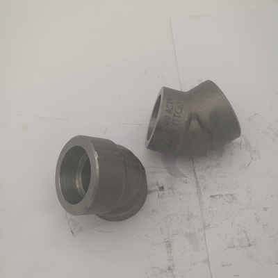 90 Dirsek ASME B16.11 ASTM B564 UNS N06022 SCH40s Boyut 1" Soket Kaynak Dirsek