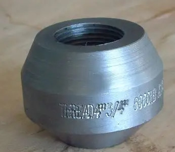 ANSI/ASME Paslanmaz Çelik Karbon Çelik threadolet özelleştirilebilir boyutlar ve malzeme Endüstriyel sınıf