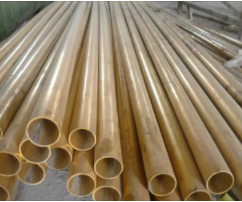 Pirinç borular UNS C-27200 Kırmızı. 9,52 x 0,70 mm Orta Sert ASTM B-135'e göre 5.800 mm çubuklarda