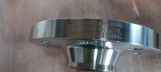 Paslanmaz Çelik Boru Ek Parçaları WNRF PN16 DN40 STD ASTM A182 F316L Flanşlar