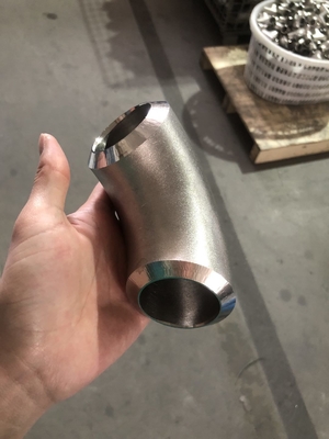 Süper Dubleks Paslanmaz Çelik Boru Ek Parçaları UNS S32750 ASME B16.9 90D Dirsek Uzun Yarıçaplı Viraj
