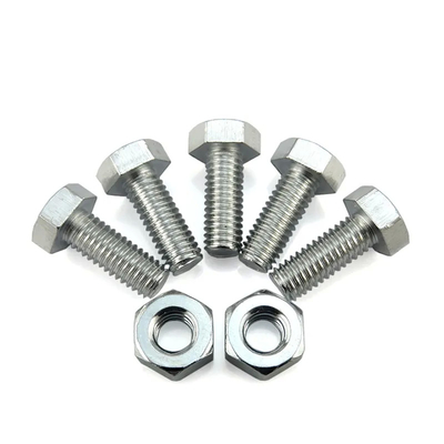 M12 M16 A2-70 A4-70 A4-80 SS304 SS 316 Altıgen Cıvata ve Somunlar S32750 32760