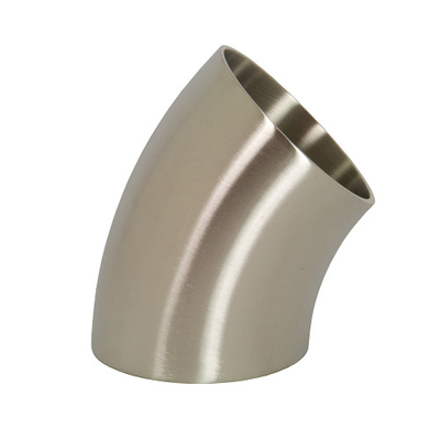 Metal Nikel Alaşım Inconel 600 45 derece Butt kaynak dirseği ASME B16.9 1 ila 24 inç Gümüş