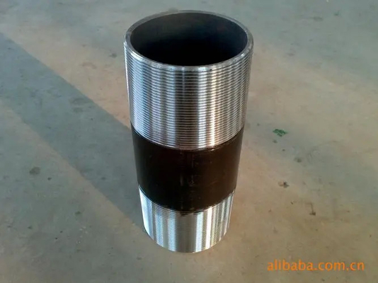 316 304 paslanmaz çelik pirinç alaşım sıkıştırma boru ipliği Fittings forged oem Close Nipple