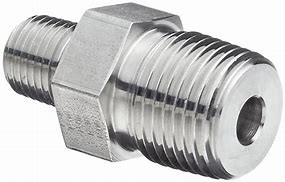 304 paslanmaz çelik alaşımı sıkıştırma boru ipliği Fittings Oem dövme Close Nipple