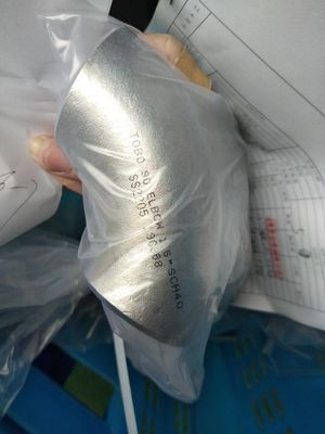 ASTM A234 90 Derece LR 8 '' Nikel Alaşımlı Dirsek Boru Montaj Sch80 Yuvarlak Kafa Kodu