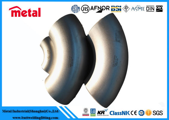 Inconel 625 Uzun Yarıçaplı Alaşımlı Çelik Boru Ek Parçaları UNS N06625 90 Derece Dirsek