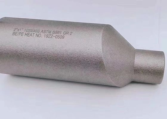 2'' x 1' BE/PE ASTM B861 GR2 Titanyum Ti2 Eksantrik Baskı Nipeli B16.11