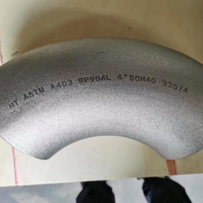 Titanyum Alaşımlı Boru Ek Parçaları ASTM B16.9 Sınıf 2 Titanyum 90 Derece Dirsekler Sıcak Haddelenmiş