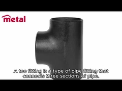 Dubleks Paslanmaz Çelik Boru Ek Parçaları BW Eşit Tee UNS S31803 ASME B16.9 SCH10S