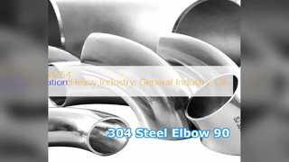 304 Paslanmaz Çelik Dirsek 90 Derece BW Bağlantısı