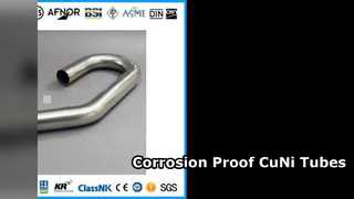 Deniz Isı Eşanjörleri için Korozyona Dayanıklı CuNi U Borular